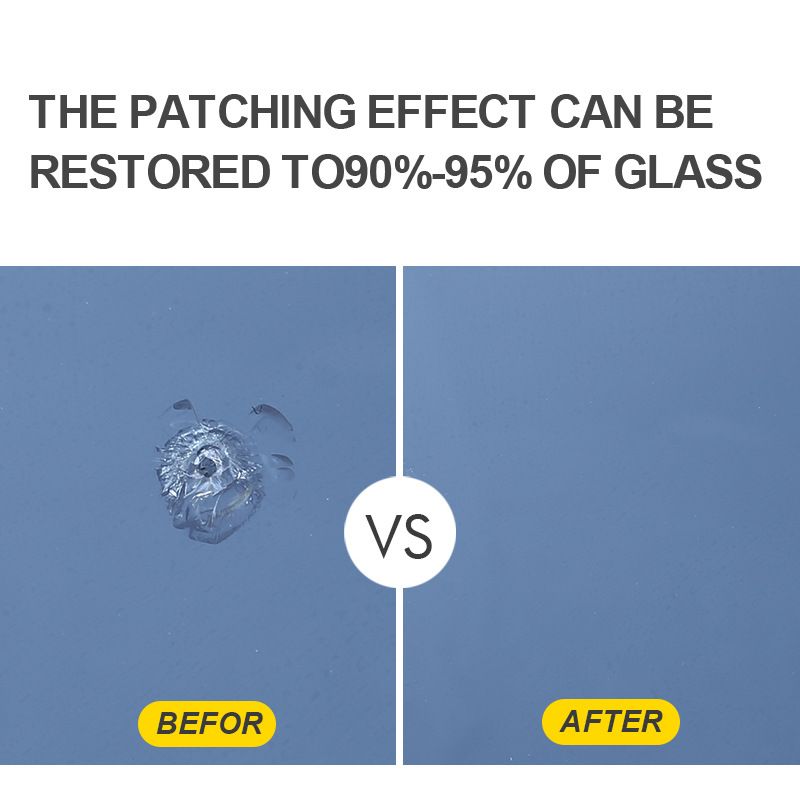 12 pieces of car glass repair tools, front windshield repair agent, glass crack damage repair, glass repair fluid