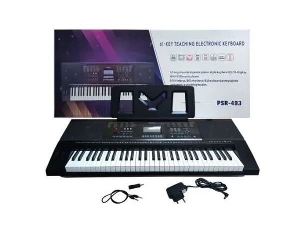 Generic PSR 493 Portable 61-Key Keyboard – Lightweight & Versatile| key teaching electronic board