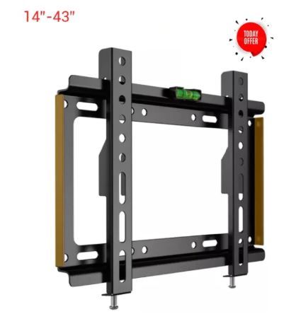 On Offer TV Wall Mount 14″-43″ – Fixed Steel Bracket | 25kg Load Capacity