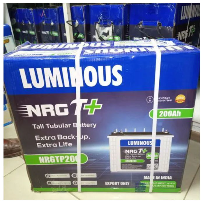 Luminous NRGT TUBULAR SOLAR BATTERY 12V/200AH