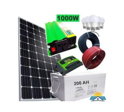 SUNNYPEX ALL WEATHERED 250 WATTS SOLAR FULLKIT//250WATTS SOLAR PANEL+200AH BATTERY+20A CONTROLLER+4 BULBS+10M Dropping Wire