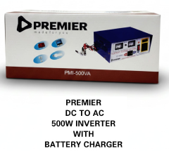 Premier DC to AC 500VA Inverter With Battery Charger – 12V to 220V Power Converter