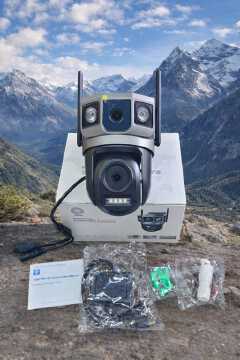 AC Powered Double Lens Security Camera – SIM Card & WiFi Enabled
