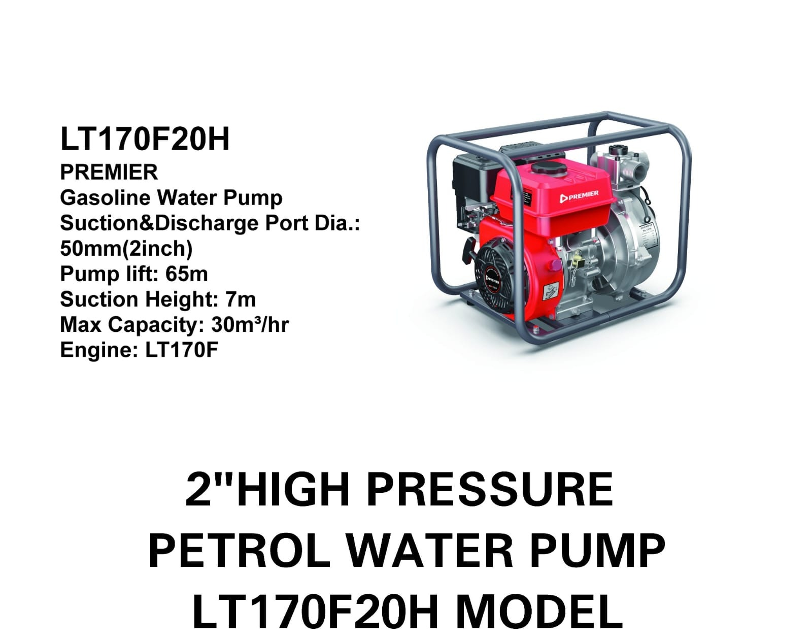 Premier 2" High Pressure Petrol Water Pump – Powerful & Reliable