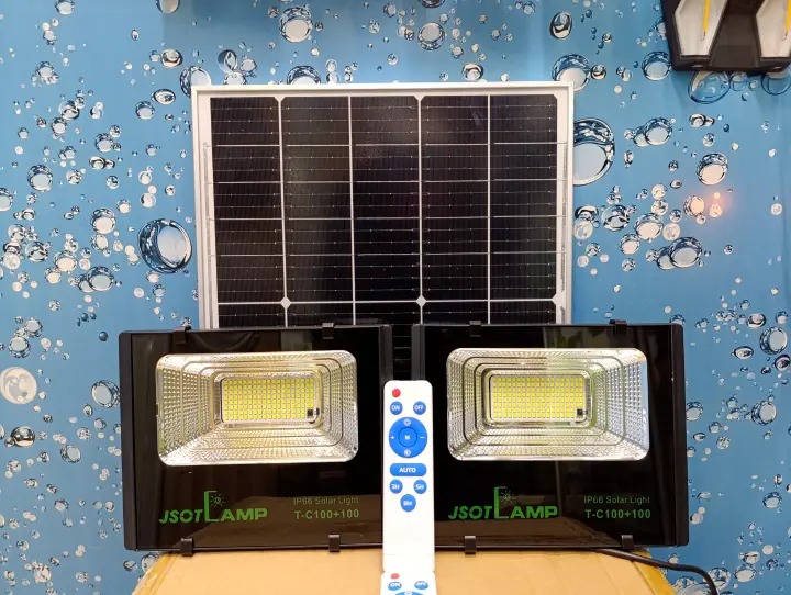 100W Solar Floodlight 2-in-1 J-SOT – Super Bright, Waterproof & Long-Lasting