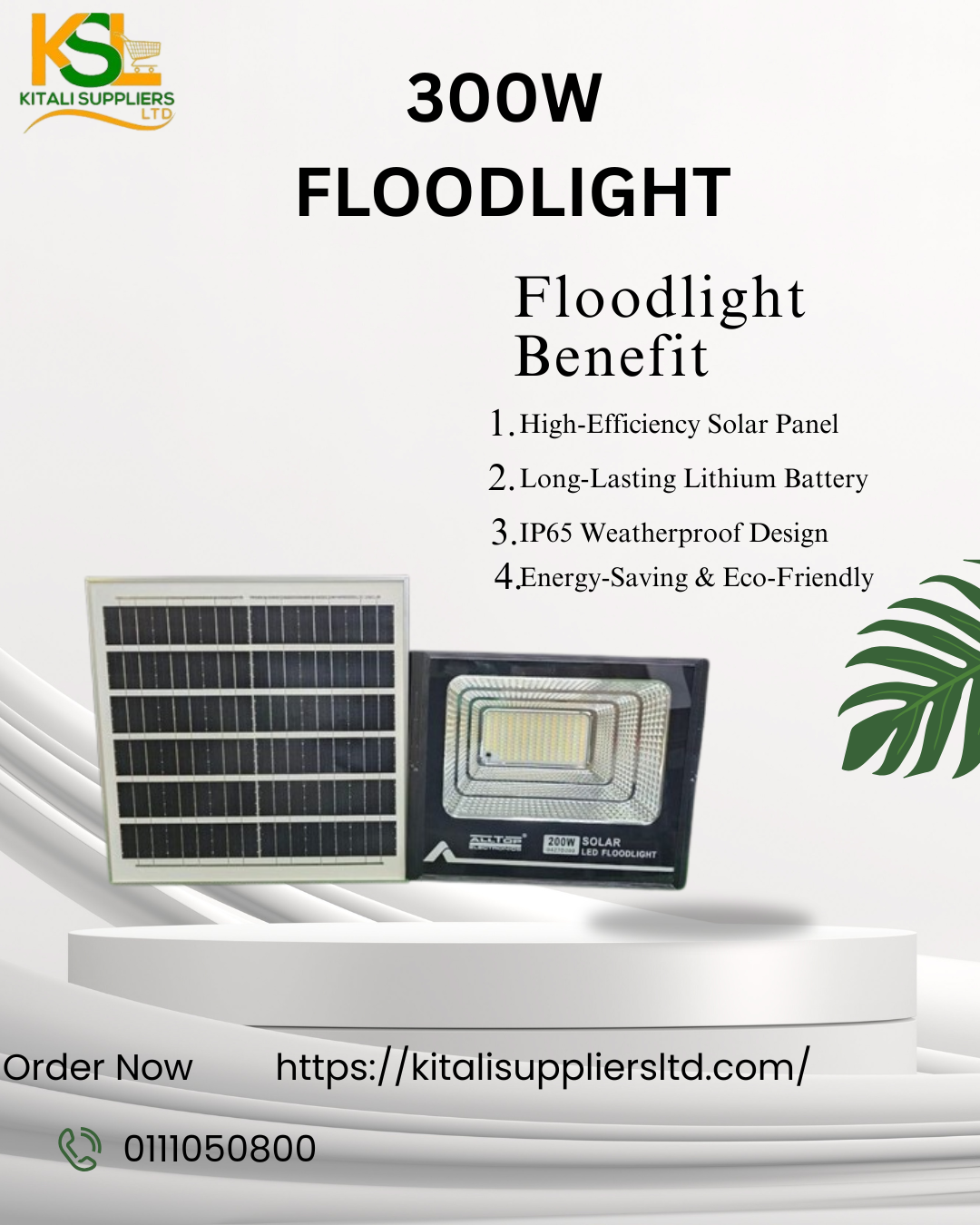 300W LED Floodlight Outdoor Waterproof Security Light | Bright Energy Saving Lamp