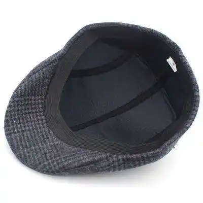 Fashion Men Stylish Woolen Flat Cap