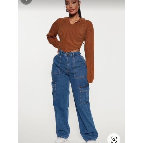 24 7 FASHION Ladies mummy jeans