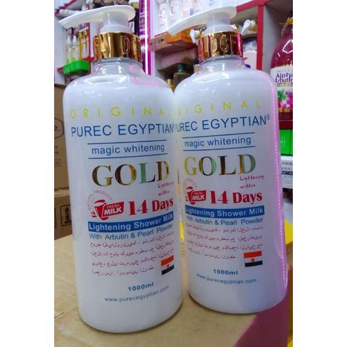Purec Egyptian Original Gold magic whitening with Arbutin & Pearl Powder shower gel Body washes -1000ml