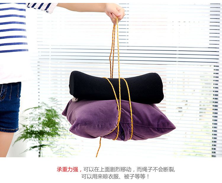 10 Meters Non-slip Clothesline Clothes Drying Rope Non-slip Telescopic Clothesline