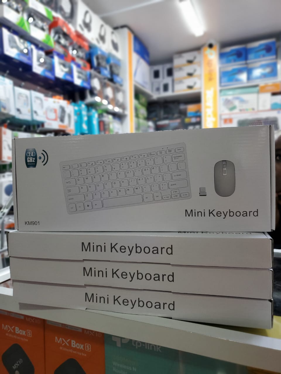 Compact Elegance Ultra-Thin Mini Keyboard & Mouse Combo (White) Plug & Play