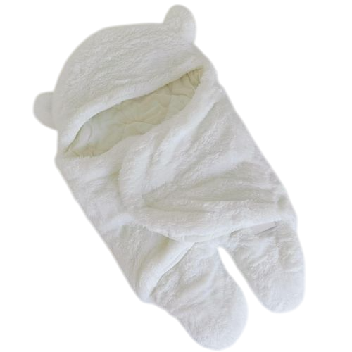 Generic WARM SOFT BABY SHAWL BLANKET / HOODED SLEEPING BLANKET / BABY SWADDLE WRAP