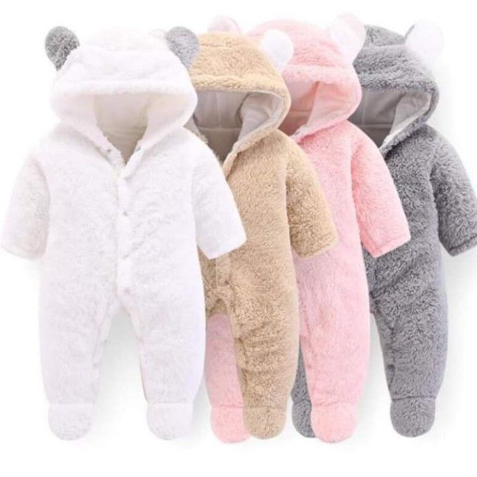 Fashion Fluffy And Warm Baby Rompers - Unisex Design, Ultra-Warm & Comfortable with Heavy-Duty Material for All-Season Protection