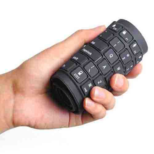 🌟 Ultra-Slim Flexible Foldable Portable Computer Keyboard – Spill-Resistant, Lightweight & Travel-Friendly 🌟