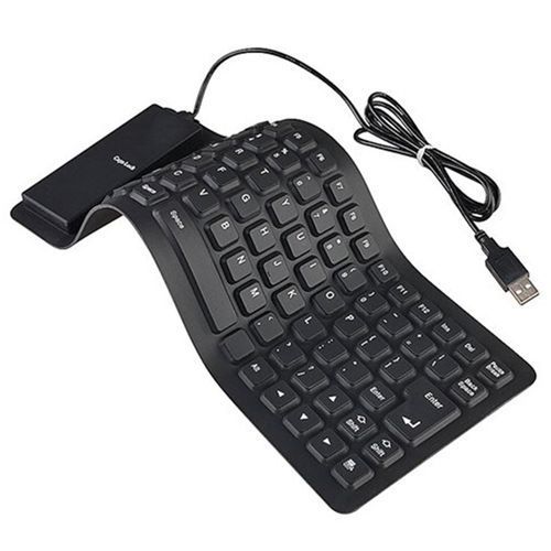 🌟 Ultra-Slim Flexible Foldable Portable Computer Keyboard – Spill-Resistant, Lightweight & Travel-Friendly 🌟