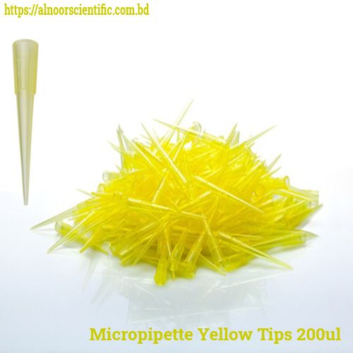 🧪 Generic 1000 µl (1 ml) Yellow Pipette Tips – Fine Tip Transfer Lab Tips for Universal Fit