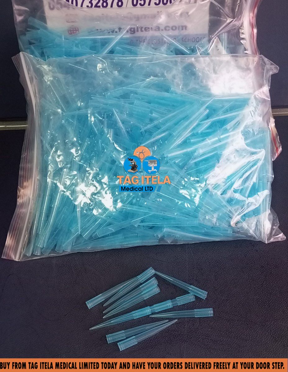 🔵 1000 µl (1 ml) Blue Pipette Tips – Universal Fit, Bulk Pack of 500