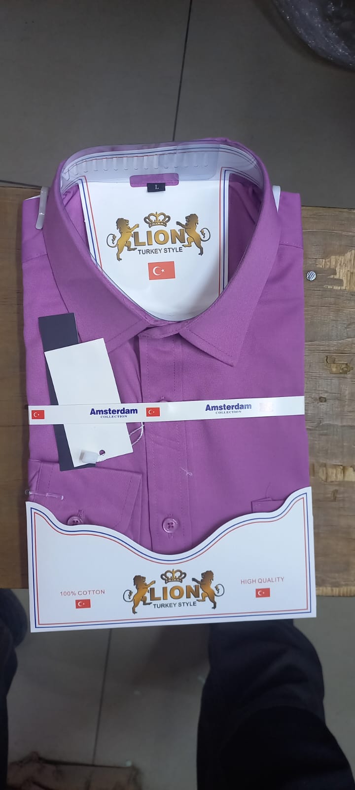 Official Long-Sleeved Men’s Cotton Shirts – Classic Fit Dress Shirts Available in Sizes S to XL – Comfortable, Breathable, and Ideal for Work or Formal Occasions