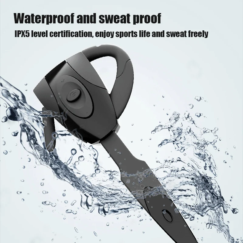 Business Bluetooth Earphone Hands free Wireless Headphone Earbuds Single Handsfree For Cycling Driving HD Call