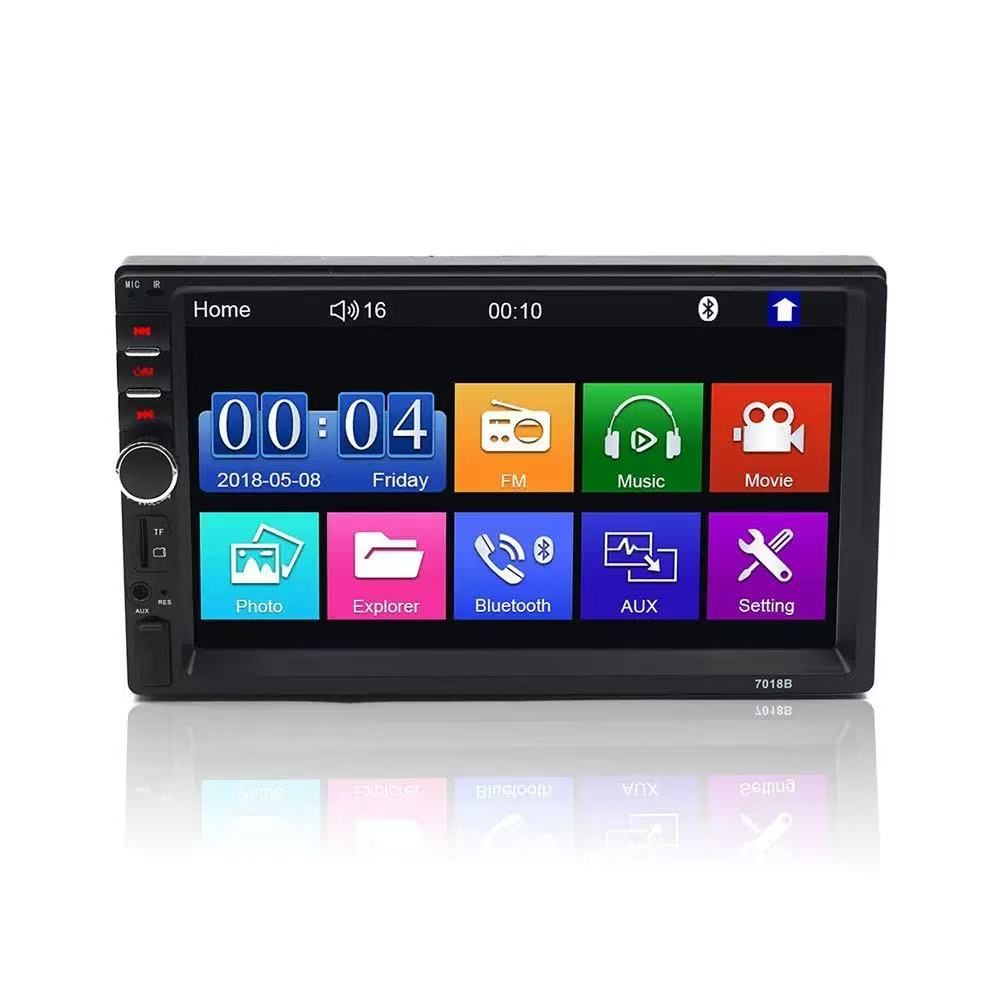 7 Inch Car Radio MP5 Multimedia Player Touch Screen FM ISO Power Aux Input Bluetooth USB Mirror Link Autoradio