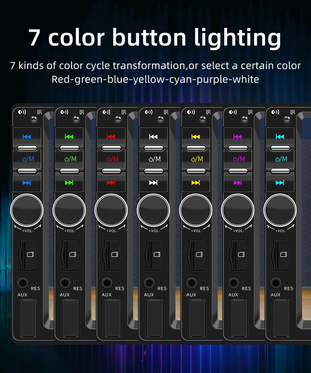 7 Inch Car Radio MP5 Multimedia Player Touch Screen FM ISO Power Aux Input Bluetooth USB Mirror Link Autoradio