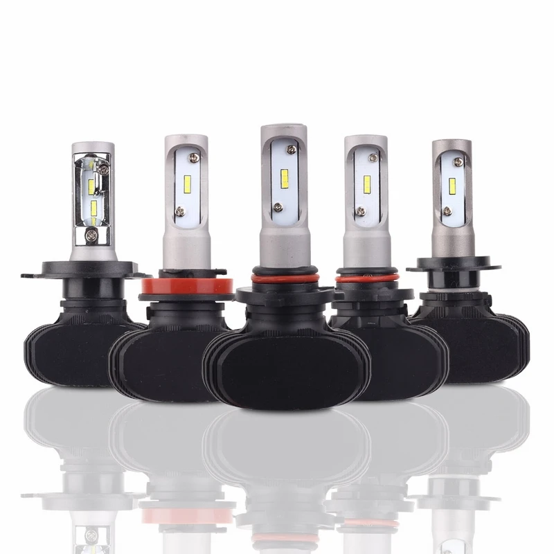 2pcs LED Car Headlight LED Bulb H1 H3 H4 H47 H8/H11 9005 LED Lights Car Canbus Headlamp Hi/Lo Beam Light Fog Lamp White 6000k