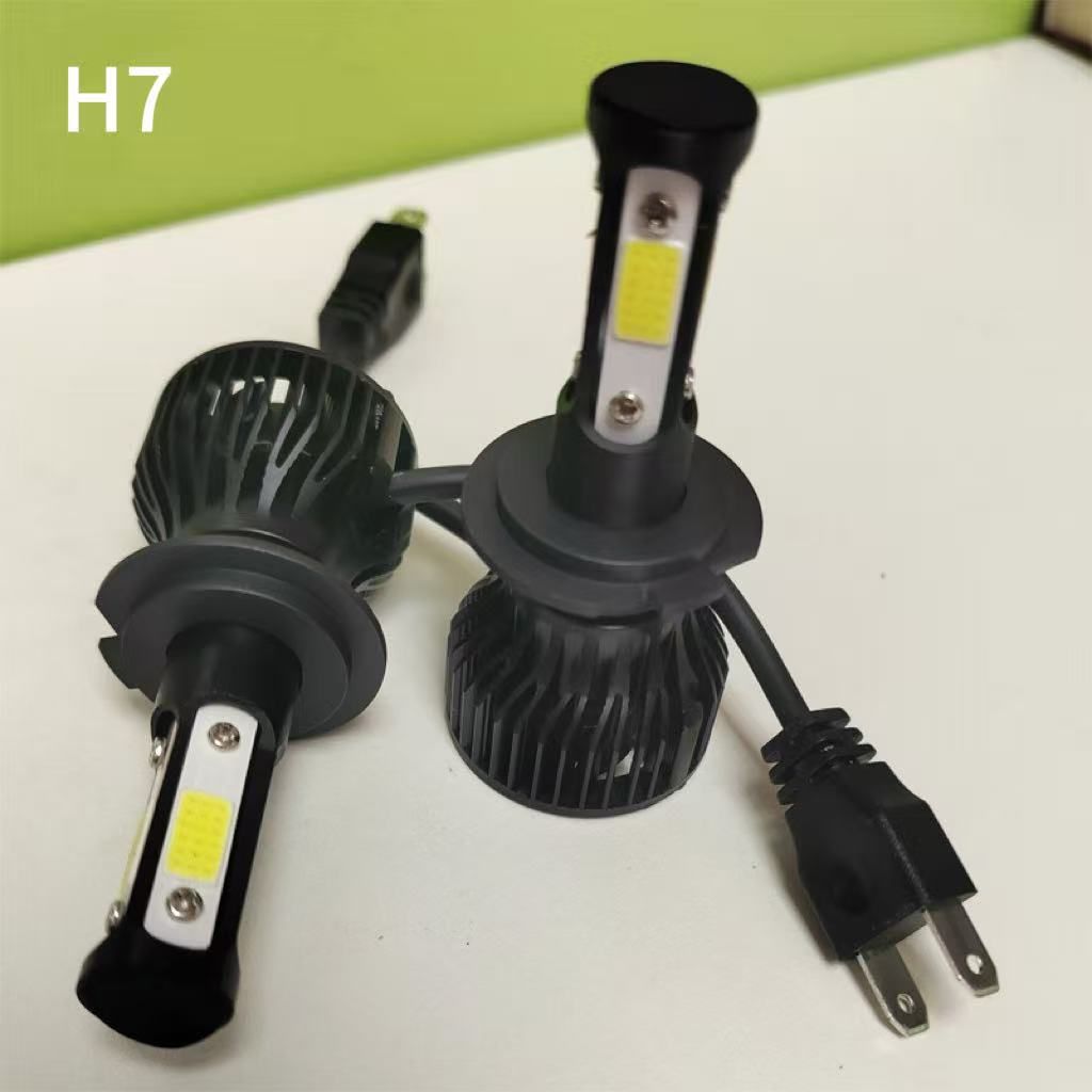 2PCS LED Headlight Bulbs For H8/H11 H4 H7 9005 9004/9007 6000K White Auto Headlamp 12V Four Luminous Faces