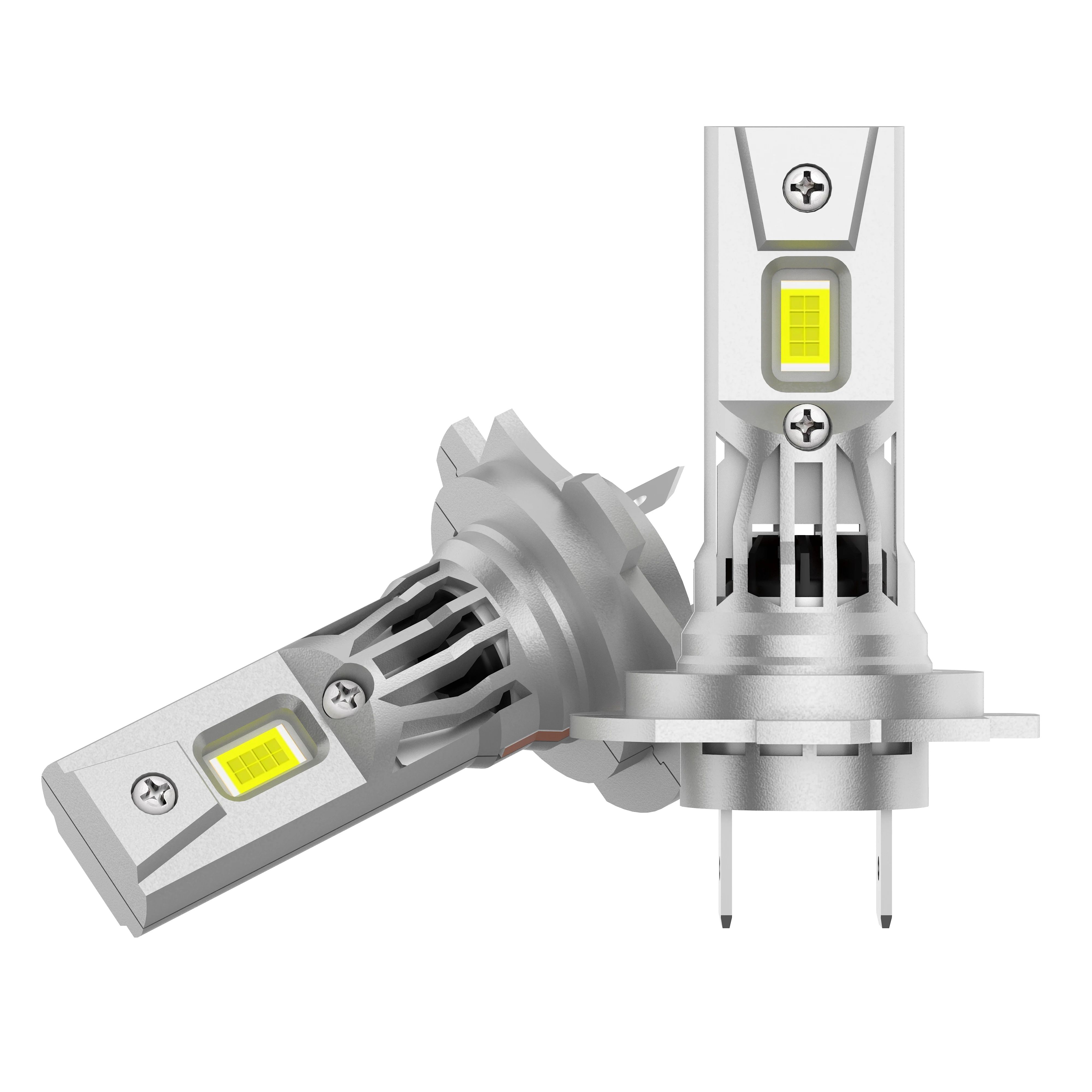 2Pcs Mini H1/H7/H8/H11 LED Car Headlight Bulb CSP For Car Headlamp 12V White 6000K Auto Fog Lamps Led Turbo Automobile