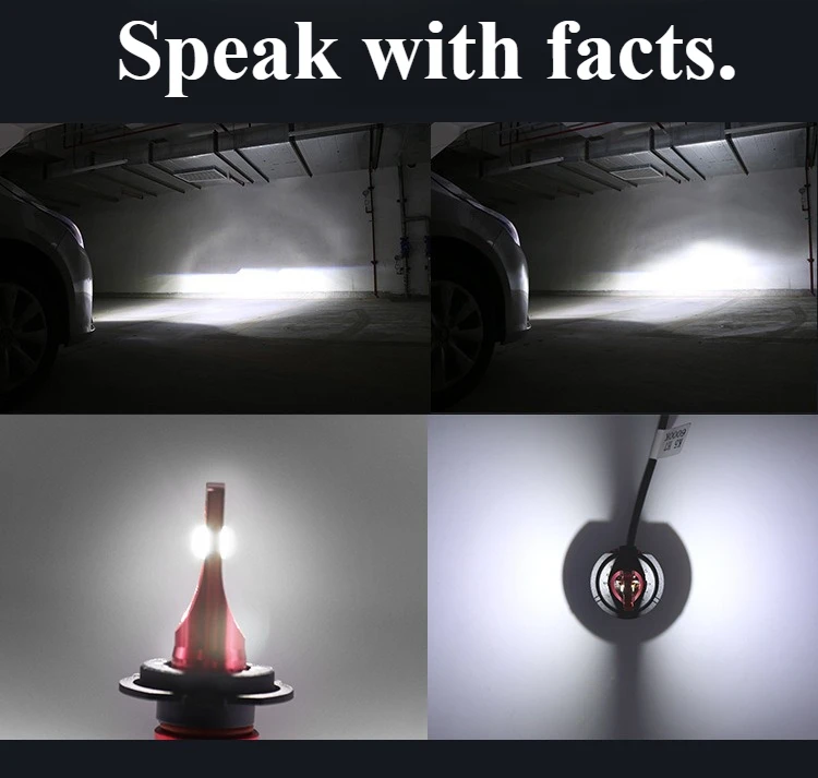 2PCS H4 H7 LED Headlight 120W 12V LED H4 H7 White 6000K Bulbs Auto Fog Lights High Brightness IP67 Waterproof Universal Car Accessories Tools