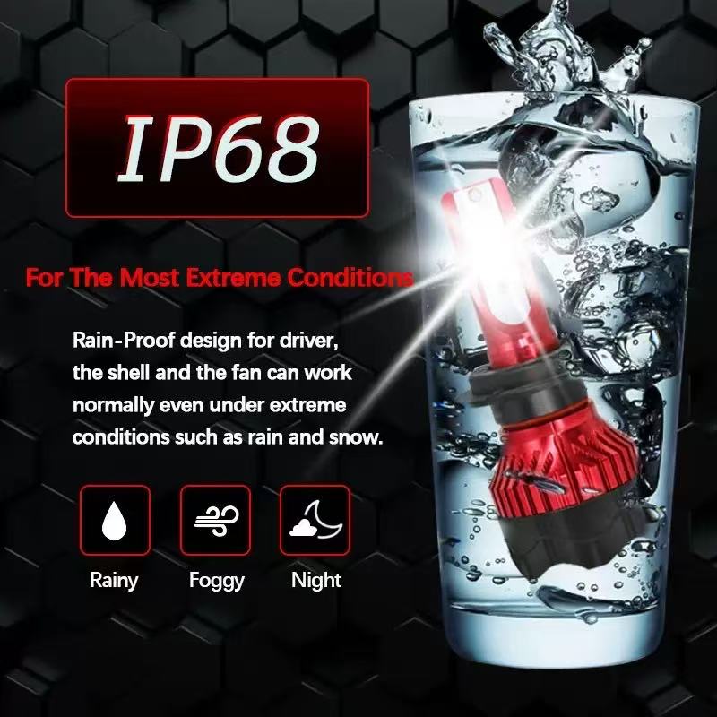 2PCS H4 H7 LED Headlight 120W 12V LED H4 H7 White 6000K Bulbs Auto Fog Lights High Brightness IP67 Waterproof Universal Car Accessories Tools