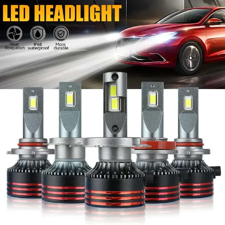 2pcs M8PRO H7 H4 H11 LED Car Headlights Canbus H1 9005 9006 CSP M8 Pro 12V Fog Lamps White 6000K Halogen Bulb Replacement