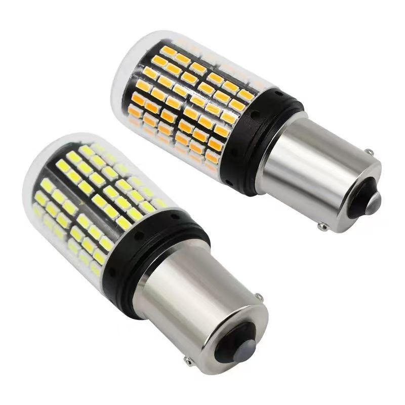 2PCS High Power 12V LED Car Bulbs BA15S 1156 BAY15D 1157 T20 W21W 7440 Led Reverse Light Bulb Diode Auto Reverse Signal Lights