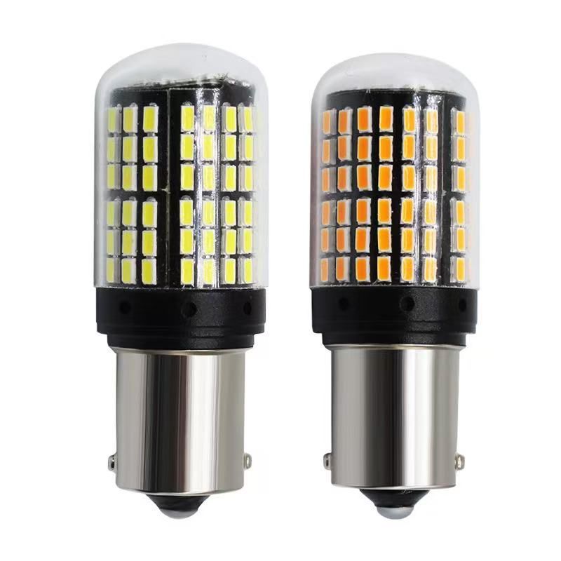2PCS High Power 12V LED Car Bulbs BA15S 1156 BAY15D 1157 T20 W21W 7440 Led Reverse Light Bulb Diode Auto Reverse Signal Lights