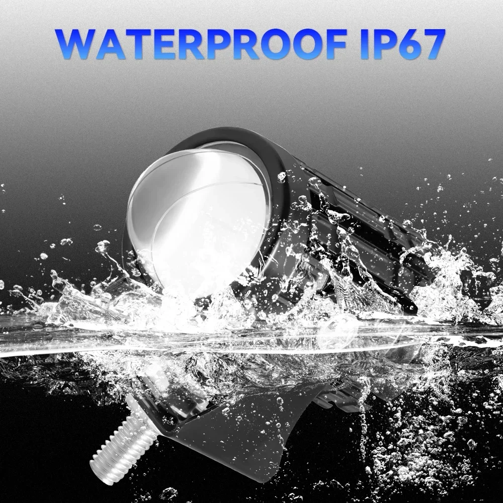 2PCS LED Spotlight Headlights explorers Motorcycle Accessories Truck Car Auxiliary Additional Mini Projector Headlamp Fog Lights