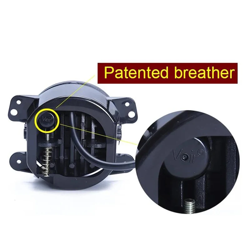 2PCS 4 Inch LED Fog Lights 12V 6000K White Halo Ring DRL Amber Turn Signal Lamp Jeep Wrangler JK TJ LJ Dodge Chrysler