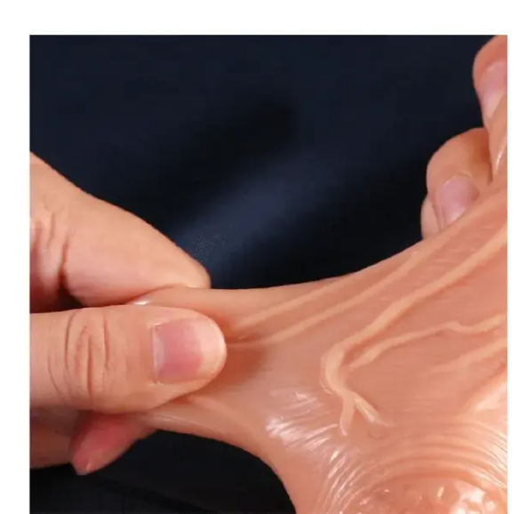 Dildo with Suction Cup for Hands-Free, Flexible Cock with Curved Shaft and Balls for Vaginal G-spot and Anal Play, Adult Sex Toy for Male & Female, Couples Dildo with Suction Cup for Hands-Free, Flexi