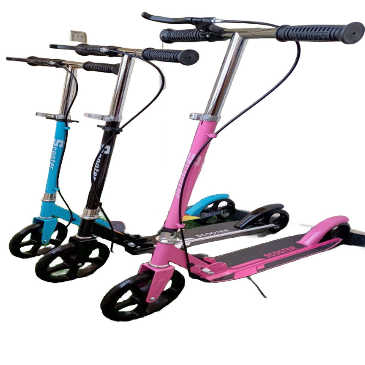 [ 📍NEW LIMITED OFFER📍🤑DONT MISS OUT 🤑!!! ] 1pc Kids Scooter With Handle Brakes age 8years+