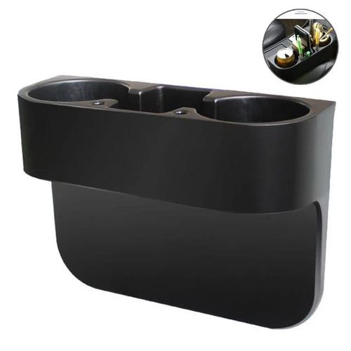 3 in 1 Car Cup Holder Organizer Seat Gap Filler Storage Box for cell phone, wallet and other interior accessories