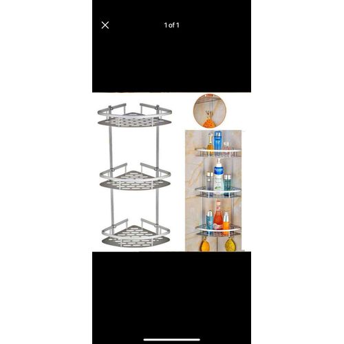 3 Tier aluminum corner shelf