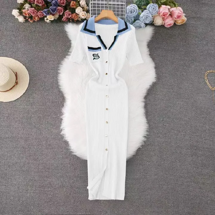 Chic Fashion Sexy Wrap Hips Knitted Maxi Dress Women Brand Fashion Embroidery Sweater Dress Elegant Office Lady Vest