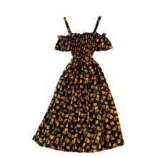 Romantic Floral Print Long Summer Dress Women Fashion Off Shoulders Straps Vacation Beach Dress Korean Party Vestidos