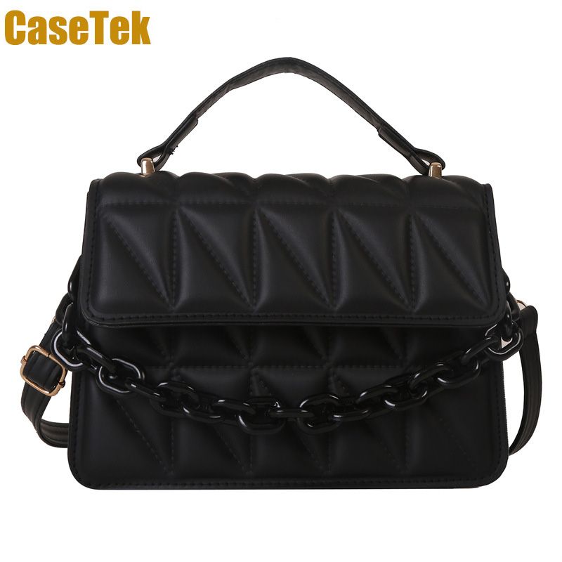 New Arrival  big discount Simple and retro small square handbag with chain, single shoulder crossbody bag with diamond pattern