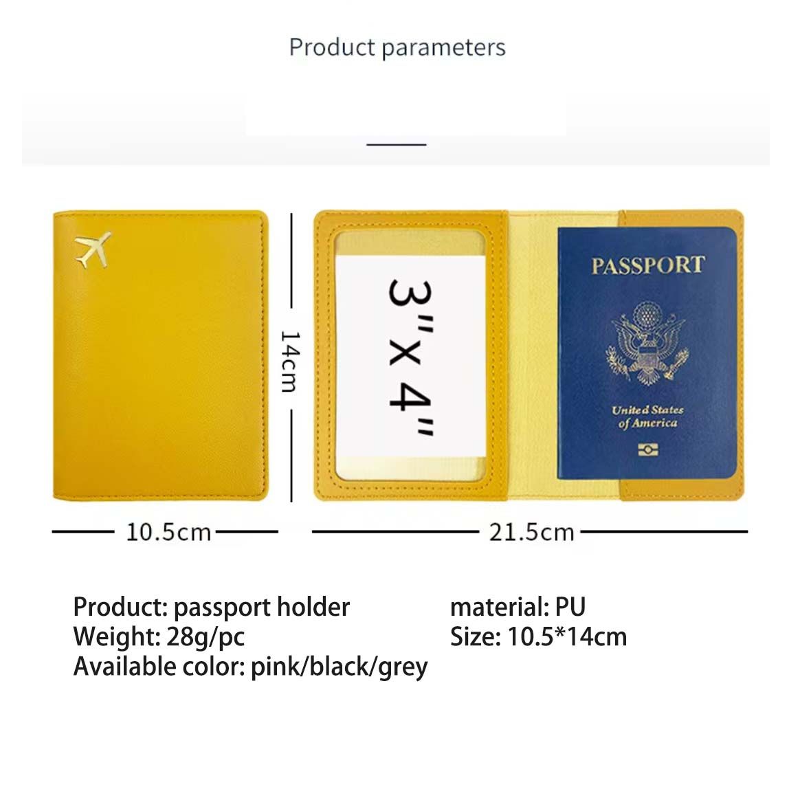 Passport Holder PU leather travel card bag Passport Cover Protective book Portable easy carry smooth touch Ultra-Thin Passport Holder