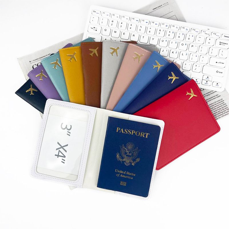 Passport Holder PU leather travel card bag Passport Cover Protective book Portable easy carry smooth touch Ultra-Thin Passport Holder
