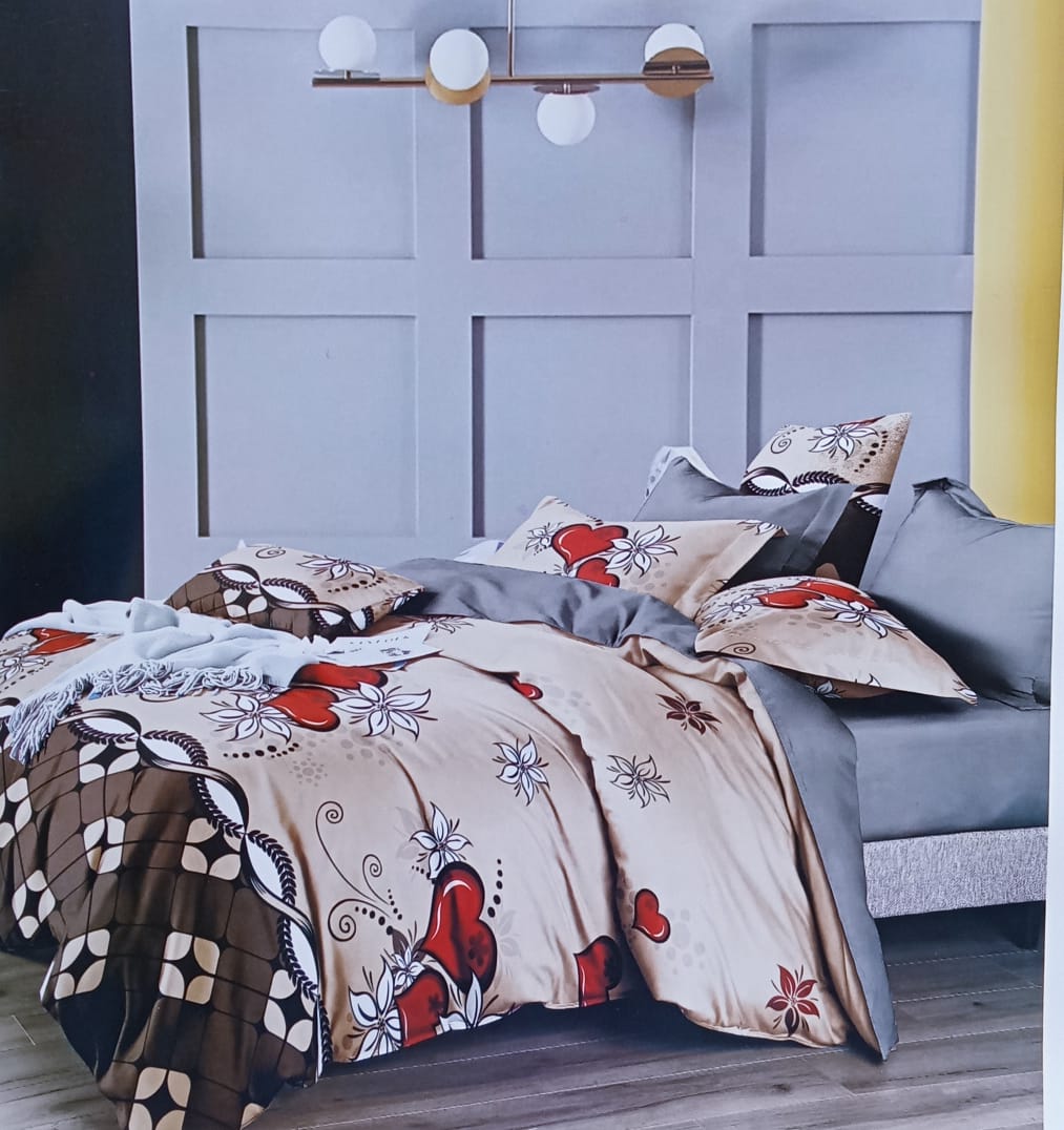 [ EXPERIENCE LUXURY FOR LESS 🤩🤩✨ !!! ] 4Pcs Size 5*6 Brand New Very High Quality Stylish and Luxurious Warm wool duvets with1 bedsheet and 2 pillow cases. Designed With Durability and Functionality