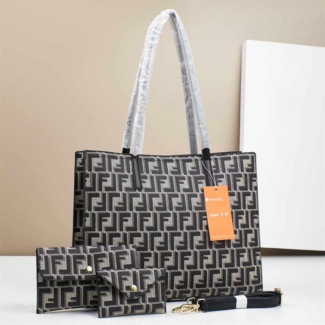 [ EMBRACE THE LATEST TREND 🤩🤩✨ !!! ] 3 IN 1 Brand New Very High Quality Stylish and Luxurious Comfortable Ladies Handbag Exclusive and Enticing .Designed With Durability and Functionality ✔👌