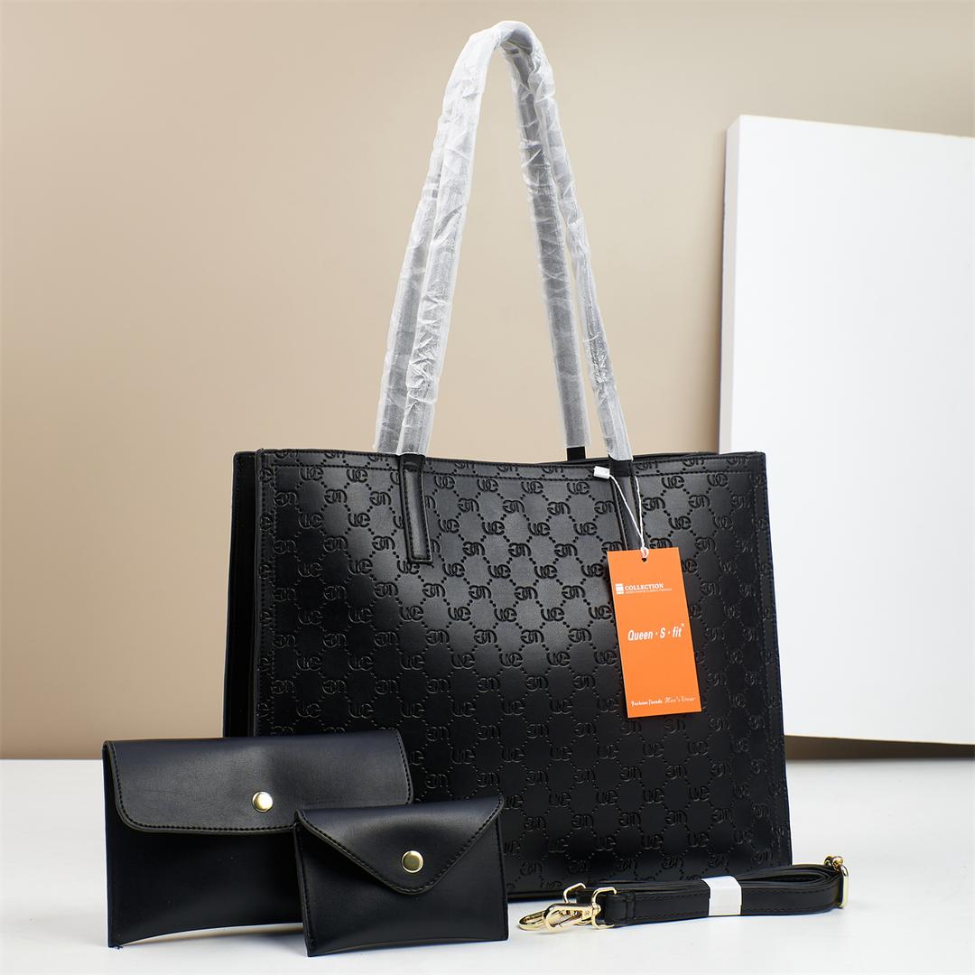 [ EMBRACE THE LATEST TREND 🤩🤩✨ !!! ] 3 IN 1 Brand New Very High Quality Stylish and Luxurious Comfortable Ladies Handbag Exclusive and Enticing .Designed With Durability and Functionality ✔👌