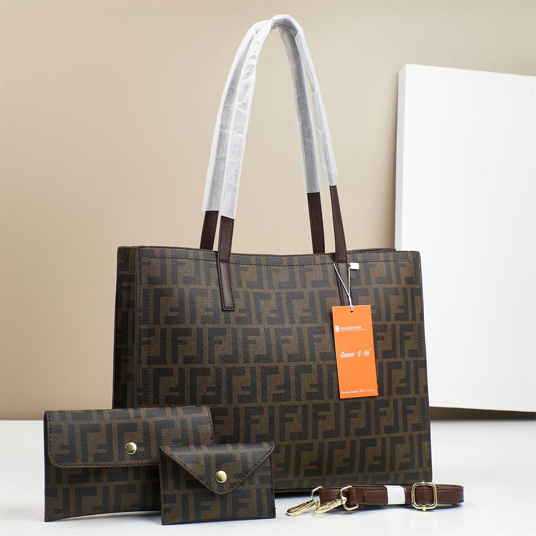 [ EMBRACE THE LATEST TREND 🤩🤩✨ !!! ] 3 IN 1 Brand New Very High Quality Stylish and Luxurious Comfortable Ladies Handbag Exclusive and Enticing .Designed With Durability and Functionality ✔👌