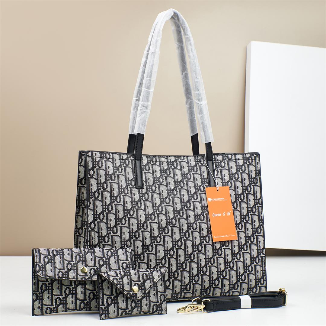 [ EMBRACE THE LATEST TREND 🤩🤩✨ !!! ] 3 IN 1 Brand New Very High Quality Stylish and Luxurious Comfortable Ladies Handbag Exclusive and Enticing .Designed With Durability and Functionality ✔👌