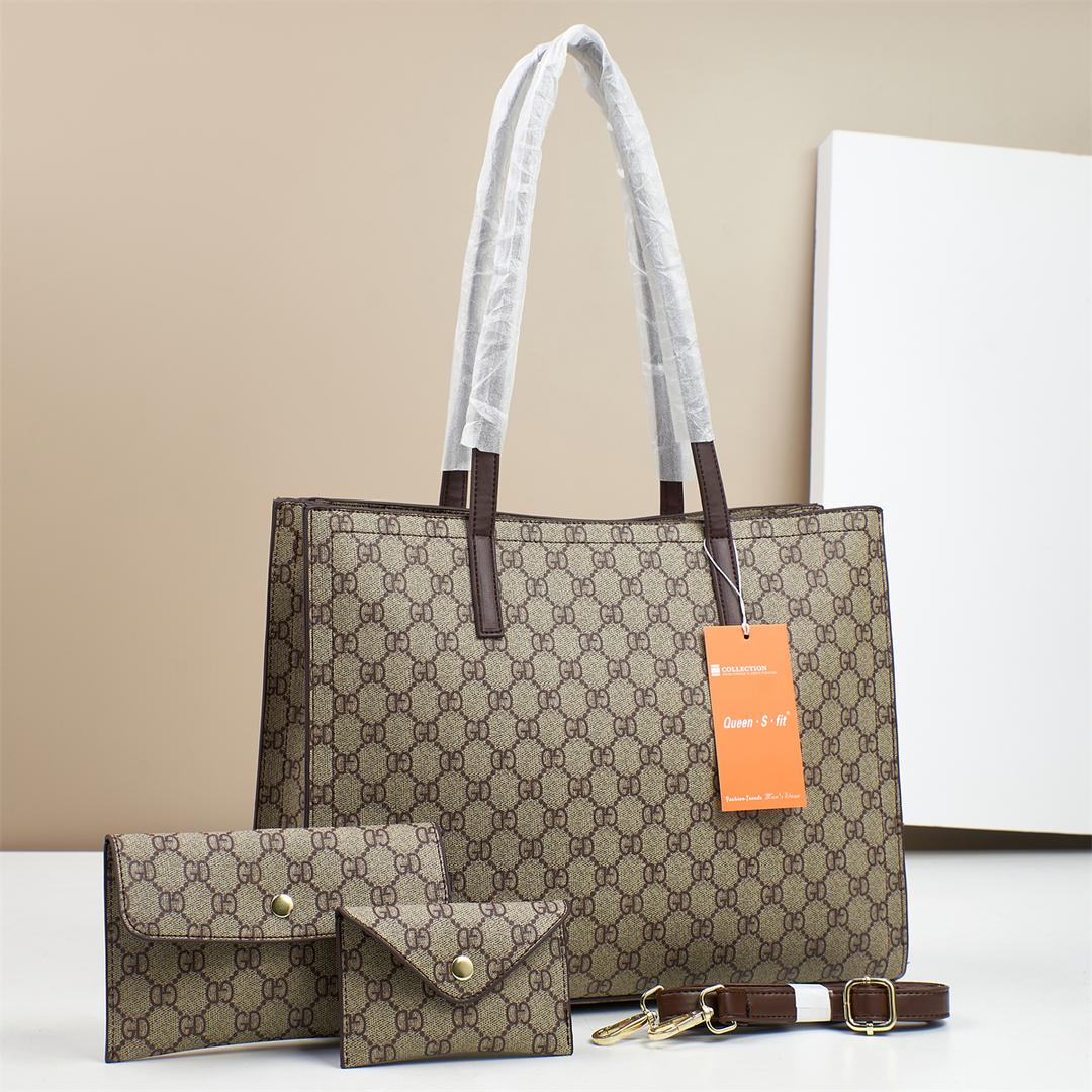 [ EMBRACE THE LATEST TREND 🤩🤩✨ !!! ] 3 IN 1 Brand New Very High Quality Stylish and Luxurious Comfortable Ladies Handbag Exclusive and Enticing .Designed With Durability and Functionality ✔👌